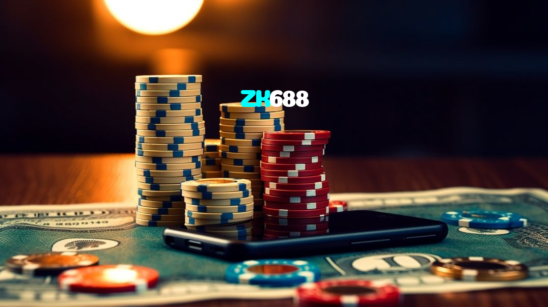 ZK688 casino presented on mobile device in Pakistan with slots and live games